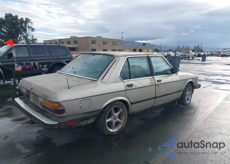 1986 BMW 5-Series I из США, поврежденный, VIN WBADC7402S0651051